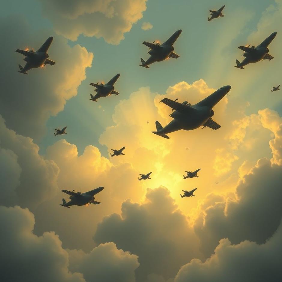 Dream : Bombs falling from the sky in a dream