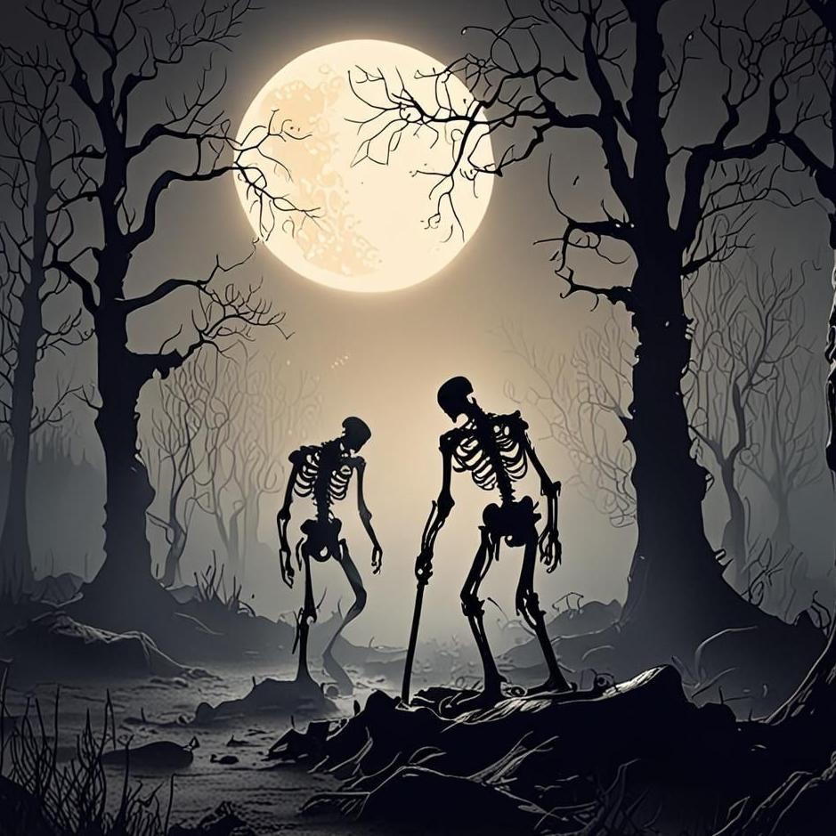 Dream : Bones digging a grave in a dream