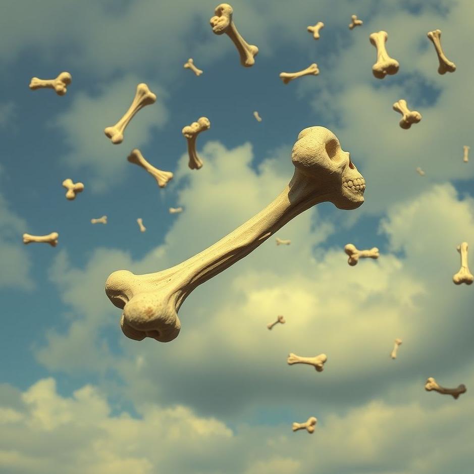 Dream : Bones falling from the sky in a dream