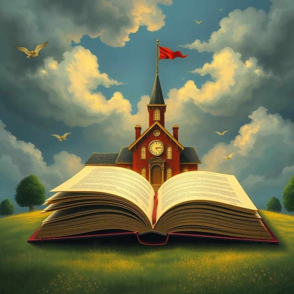 Dream : Book and a school in a dream