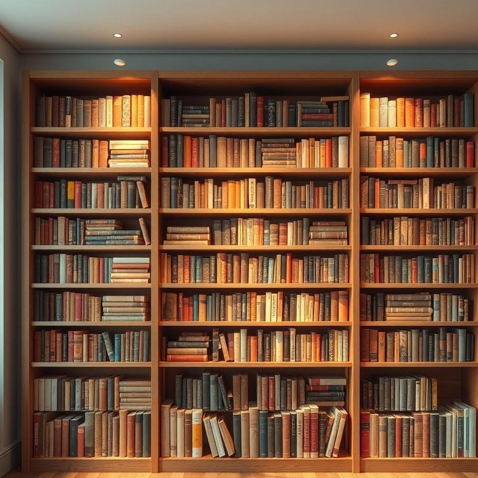 Dream : Bookcase full of books in a dream