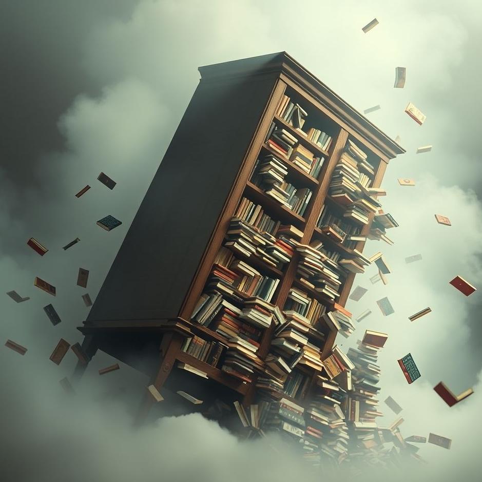 Dream : Bookcase topple over in a dream