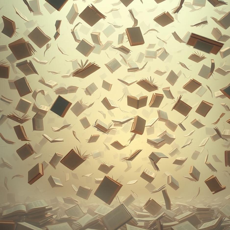 Dream : Books falling to the ground in a dream
