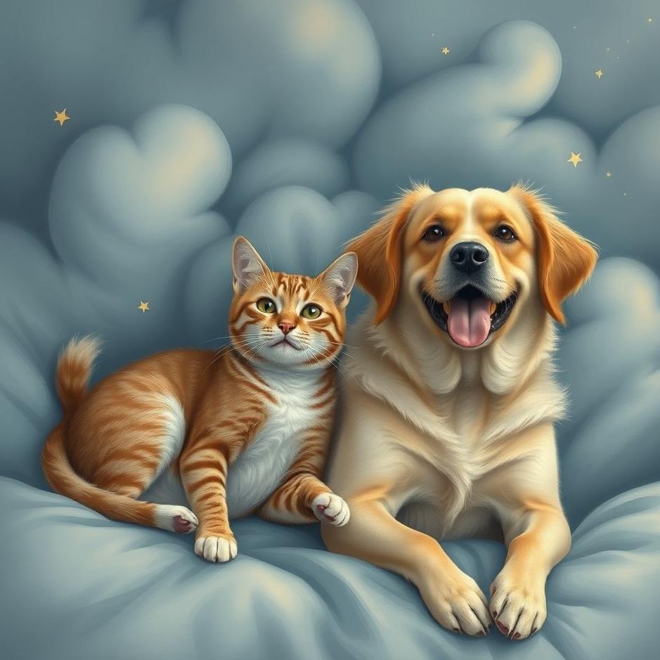 Dream : Both a cat and a dog in a dream