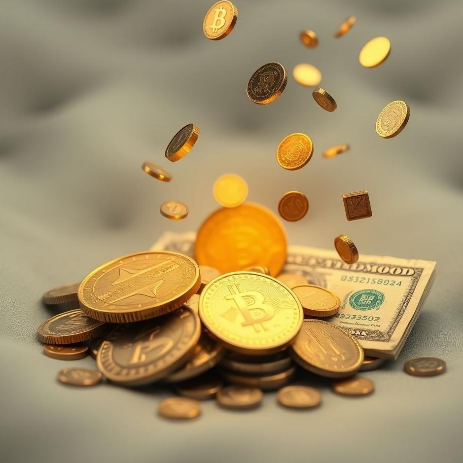 Dream : Both coins and paper money in a dream