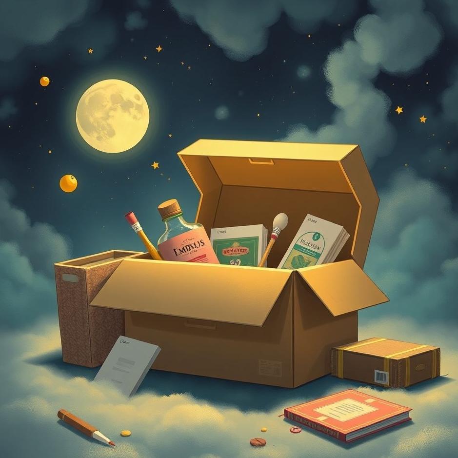 Dream : Boxed items in a dream
