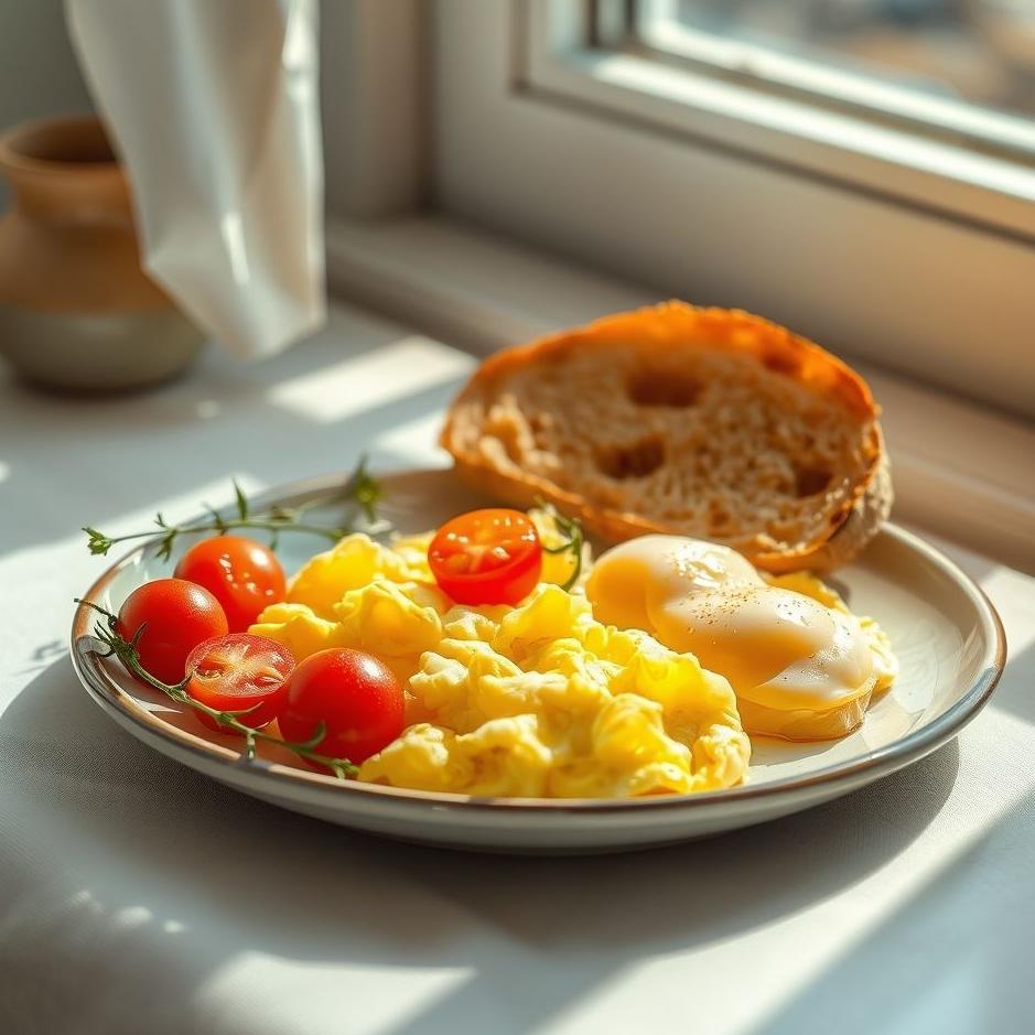 Dream : Breakfast plate in a dream