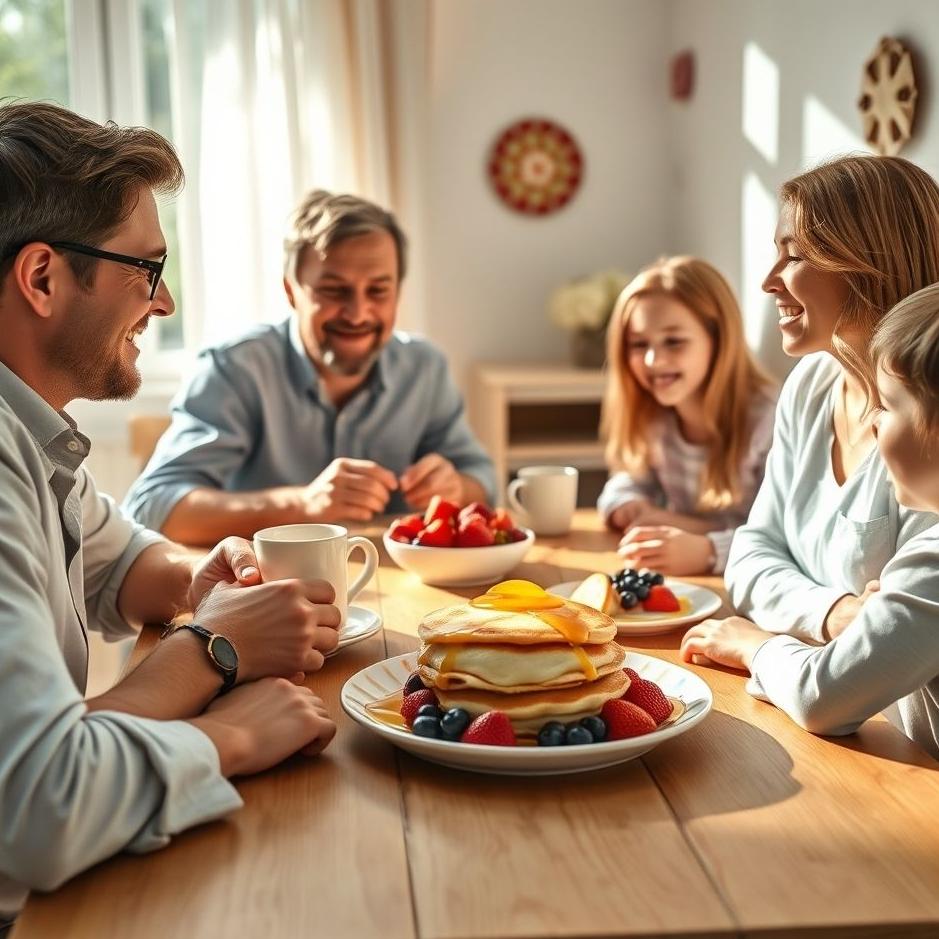 Dream : Breakfast with the family in the dream