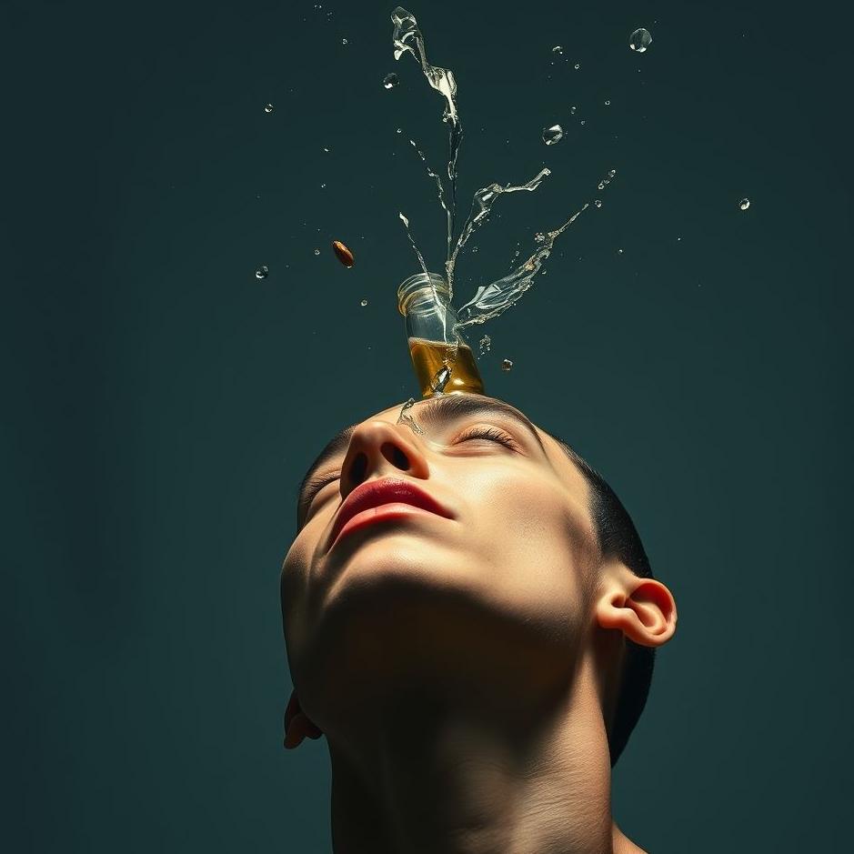 Dream : Breaking a bottle on your head in a dream