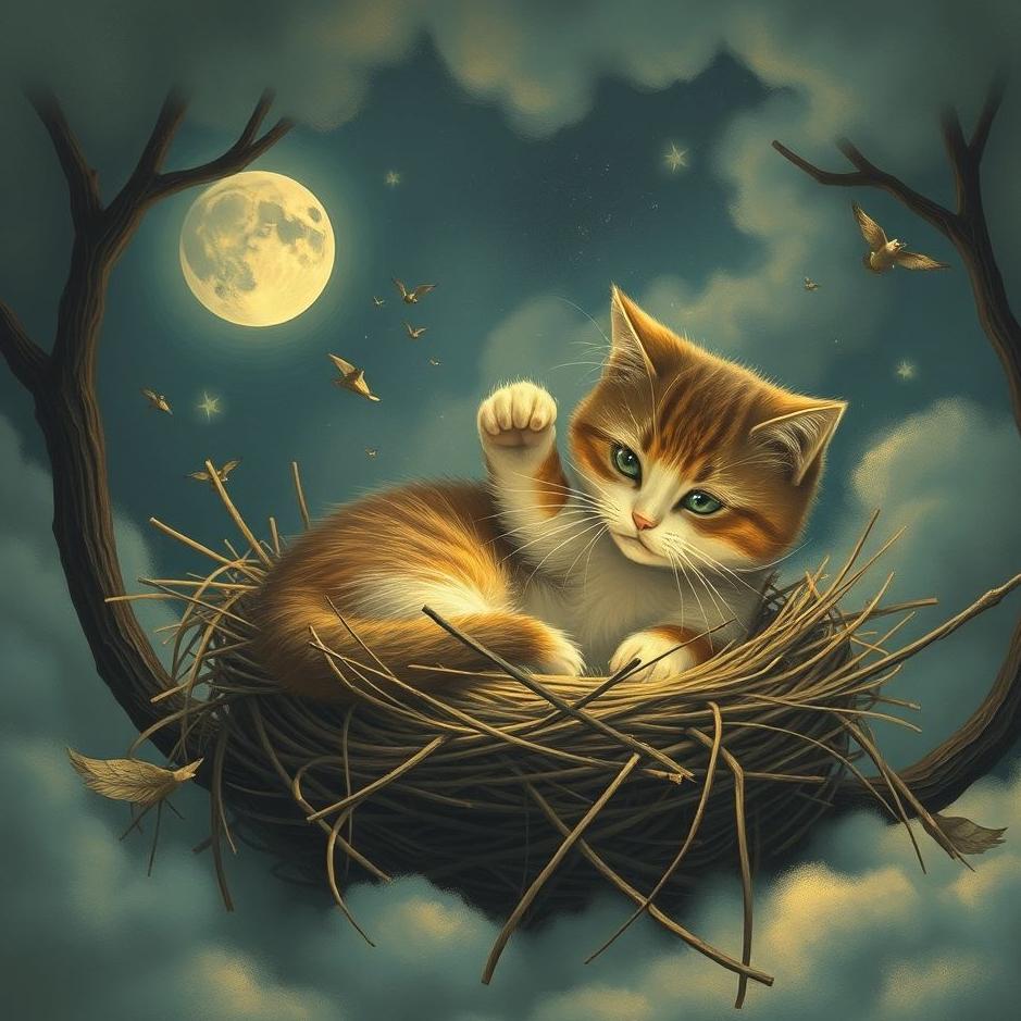 Dream : Breaking a cat's nest in a dream