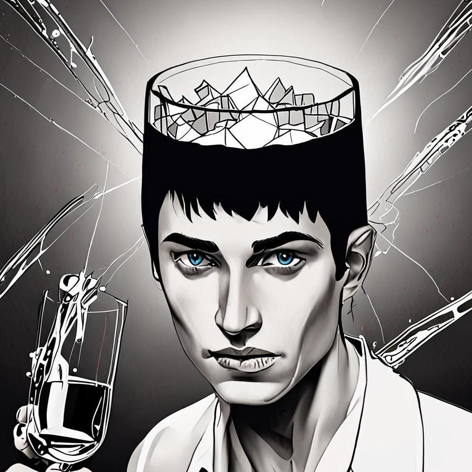 Dream : Breaking a glass on one's head in a dream