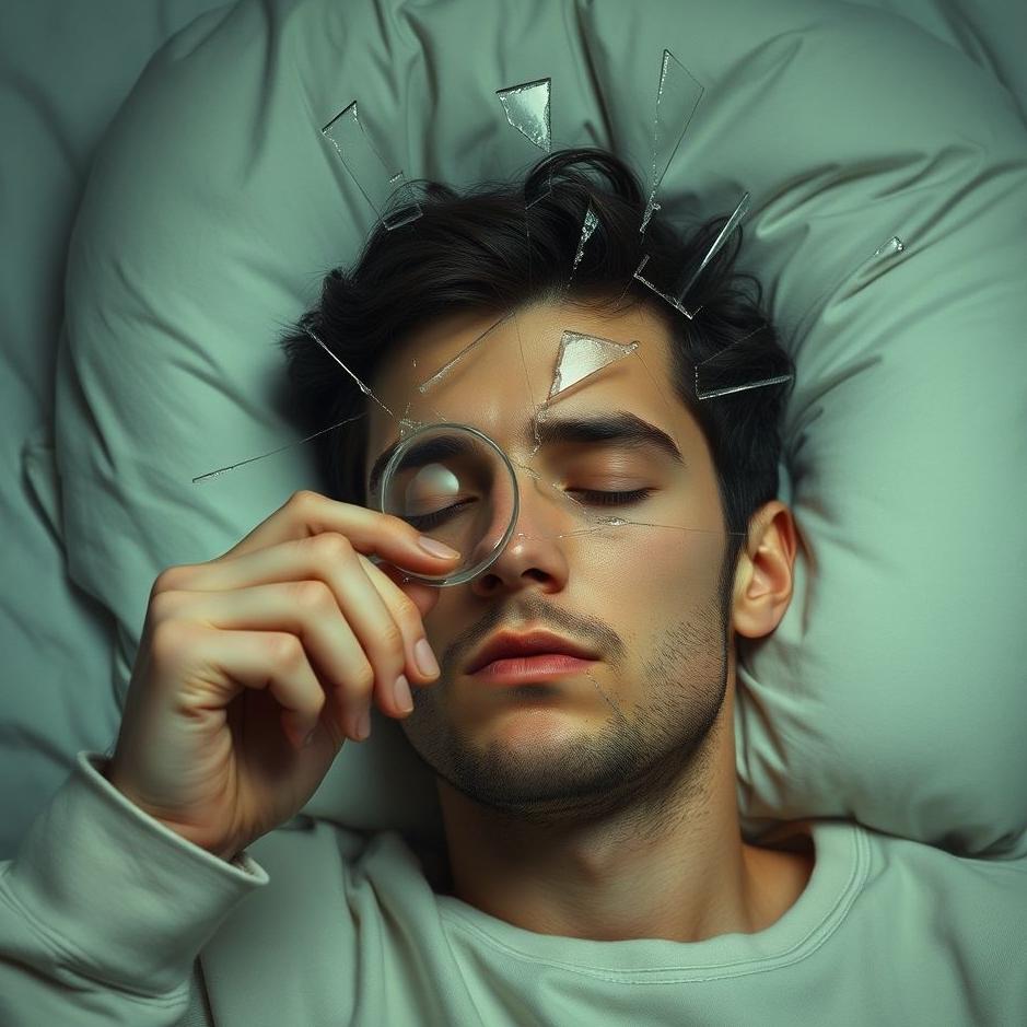 Dream : Breaking a glass on your head in a dream