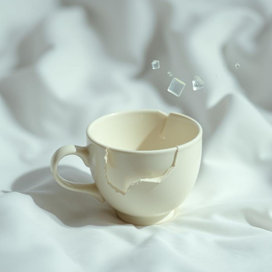 Dream : Breaking a porcelain cup in a dream