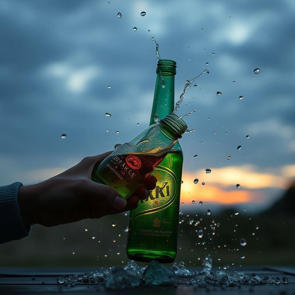 Dream : Breaking a raki bottle in a dream