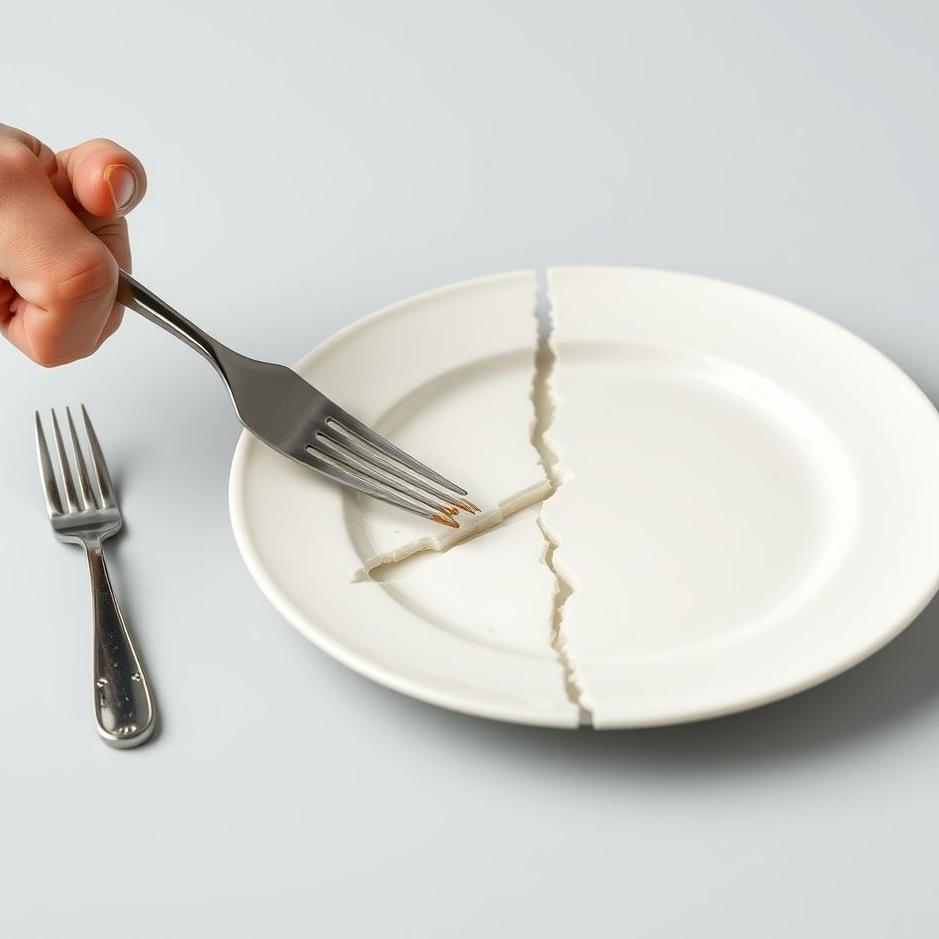 Dream : Breaking an empty plate 