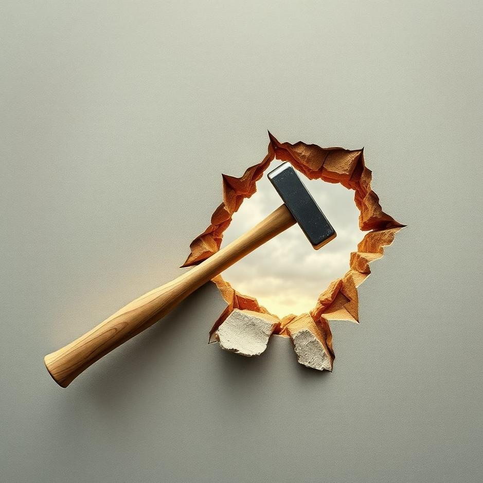 Dream : Breaking down a wall with a sledgehammer in a dream