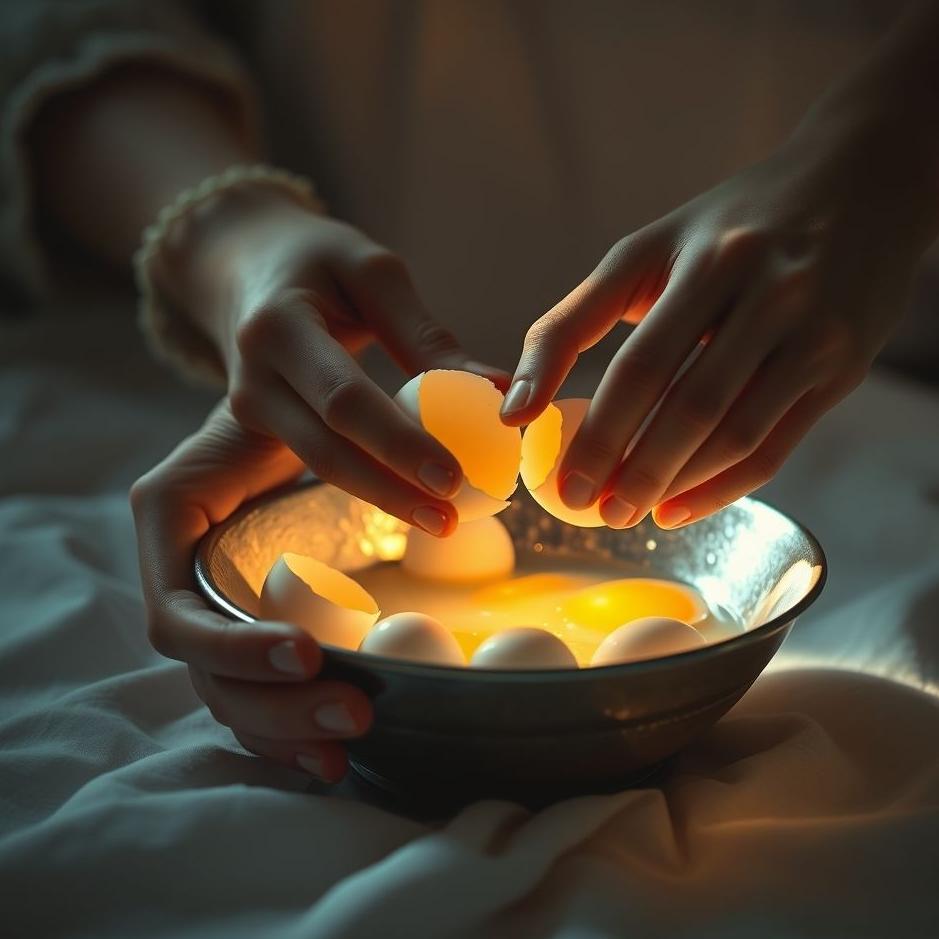 Dream : Breaking eggs for your lover in a dream