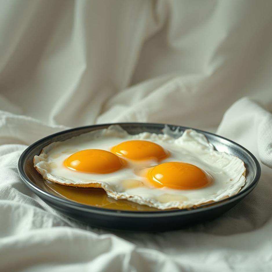 Dream : Breaking fried eggs in a dream