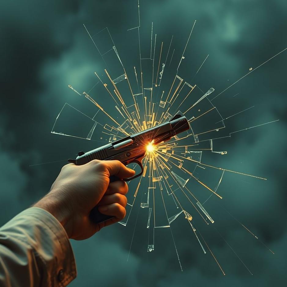 Dream : Breaking glass with a gun in a dream