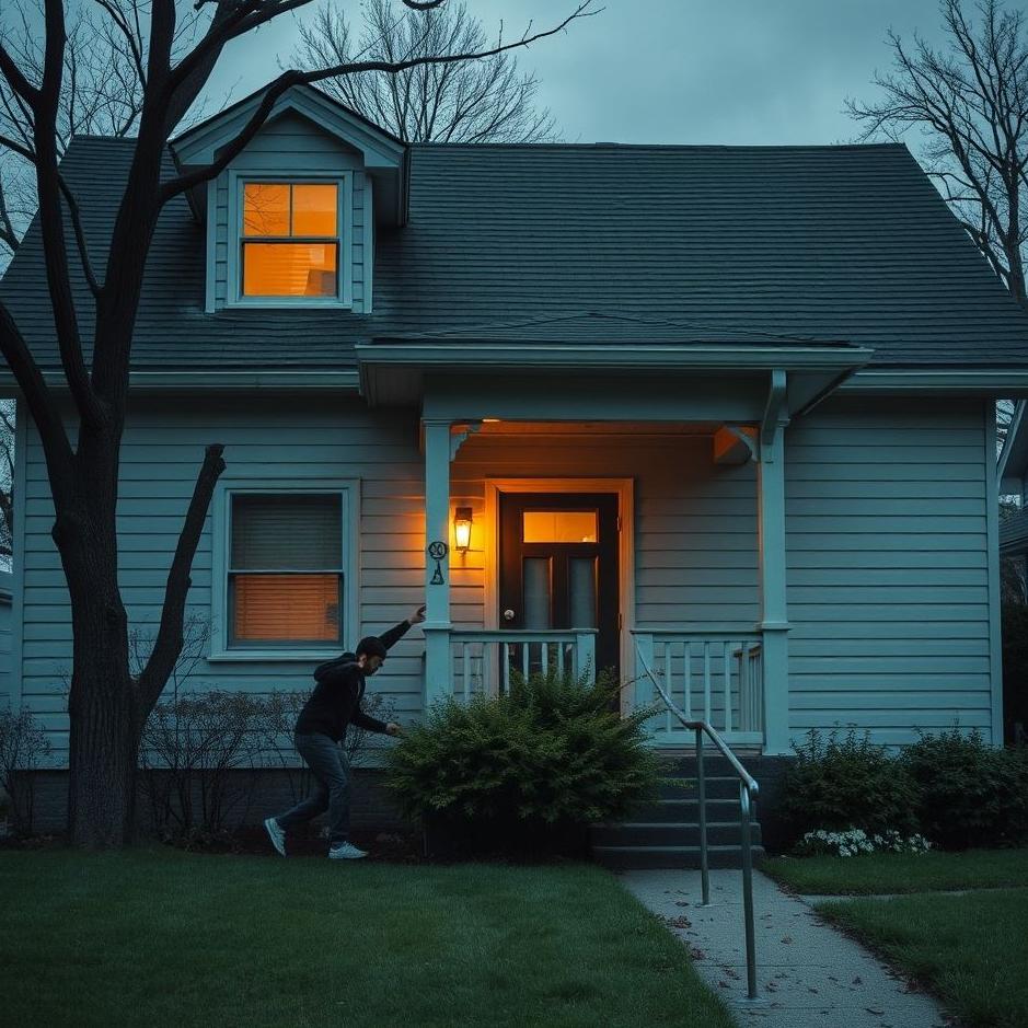 Dream : Breaking into a house and hiding 