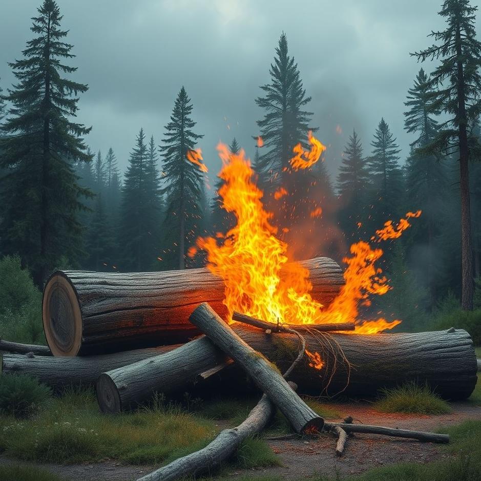 Dream : Breaking logs in a dream