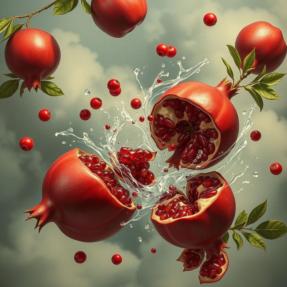 Dream : Breaking pomegranates in a dream