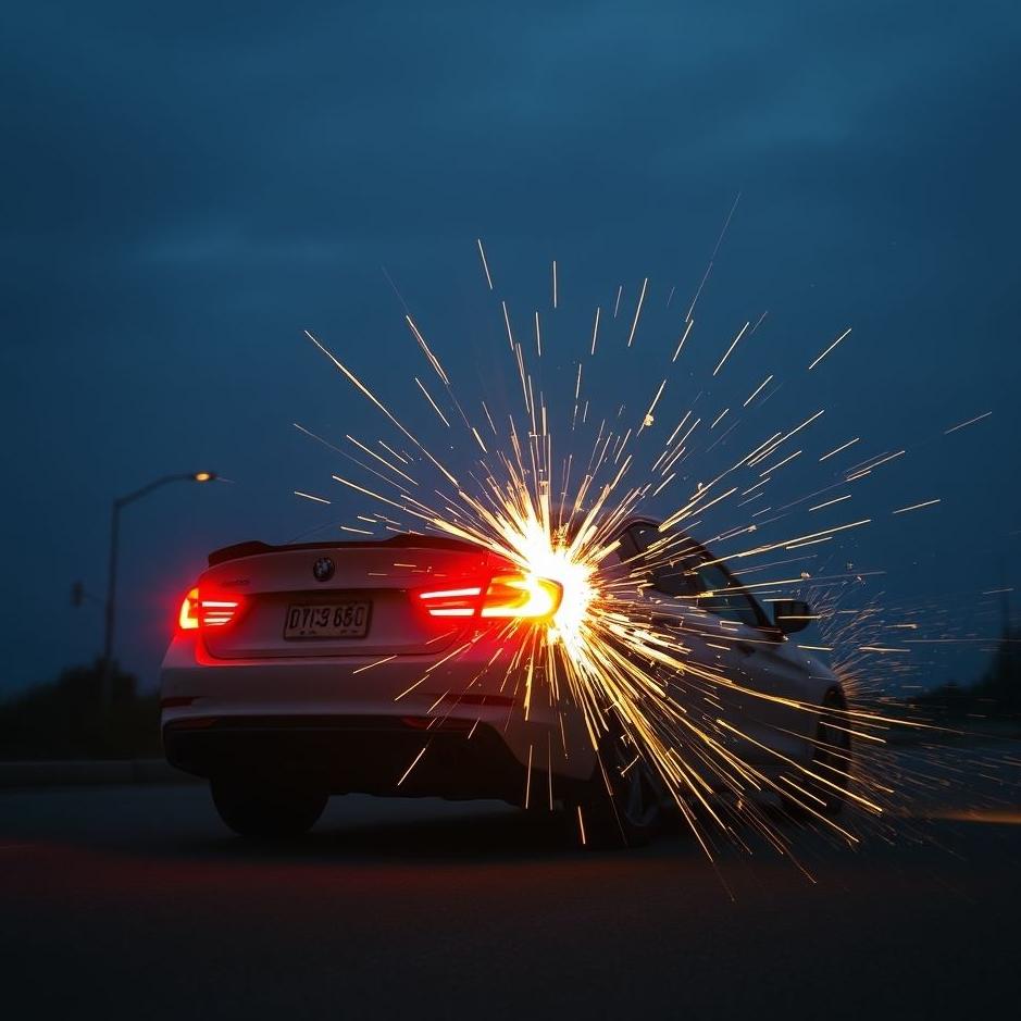 Dream : Breaking the backlight of the car in the dream