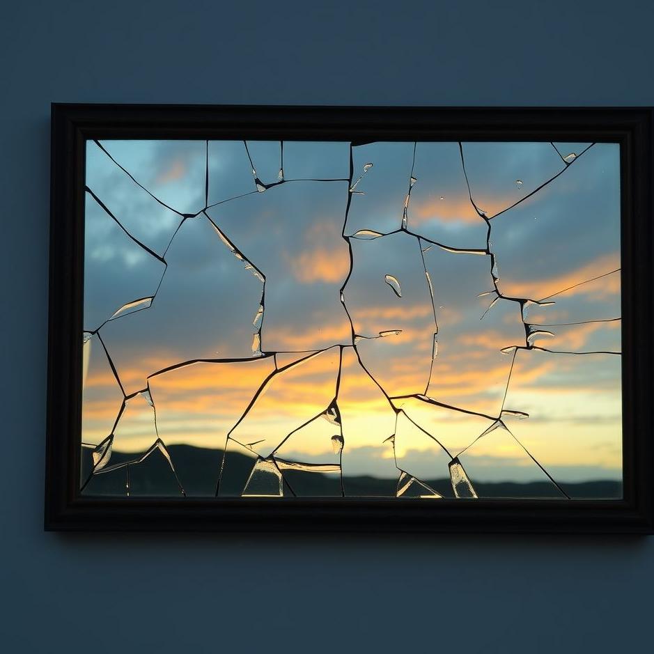 Dream : Breaking while looking at the mirror in the dream