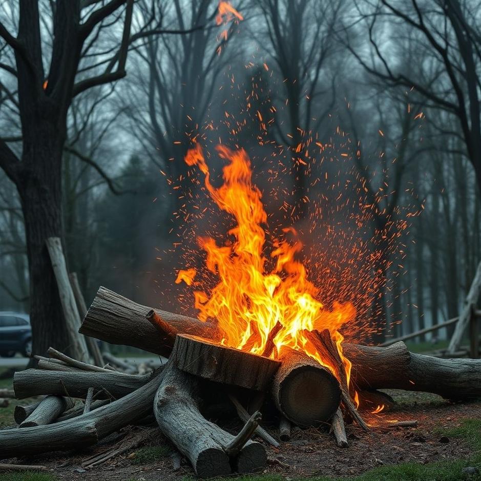 Dream : Breaking wood at home in a dream