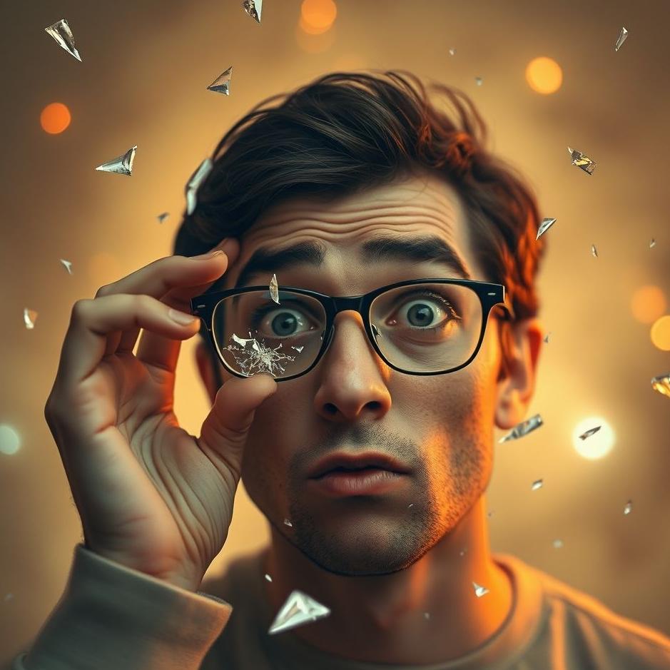 Dream : Breaking your own glasses in a dream