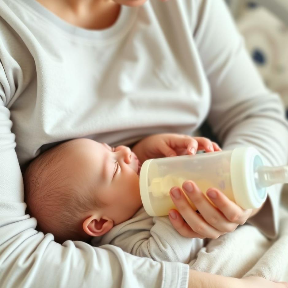 Dream : Breastfeeding a baby with a bottle 