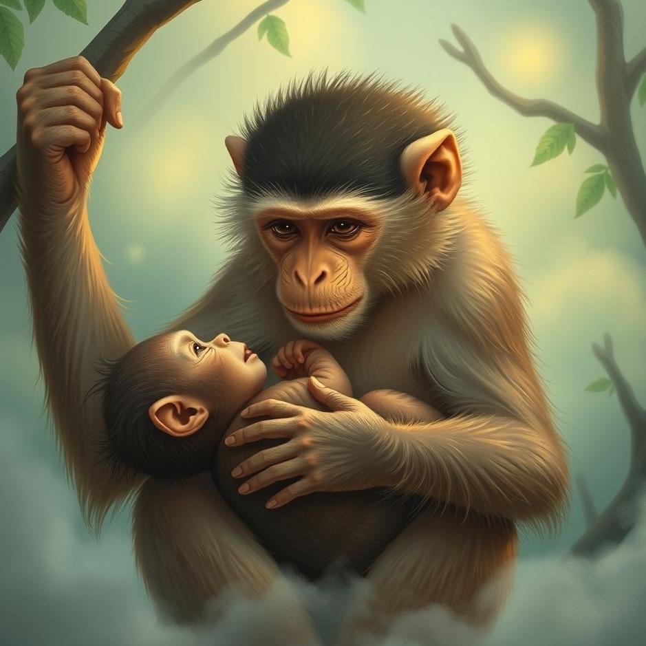 Dream : Breastfeeding a monkey in a dream