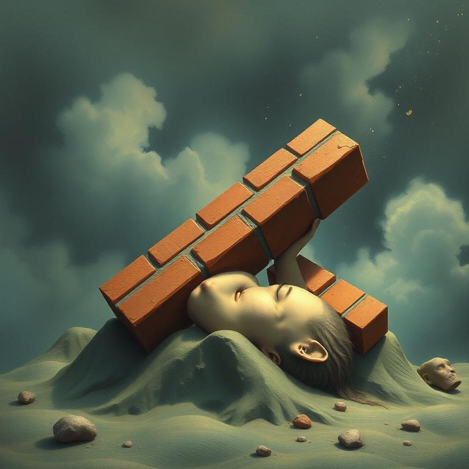 Dream : Brick fall on your head in a dream