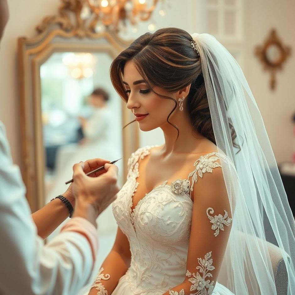 Dream : Bride at the hairdresser in a dream