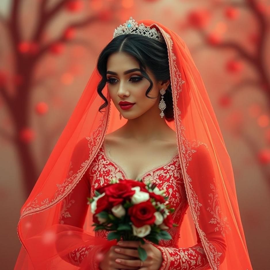 Dream : Bride in red in a dream