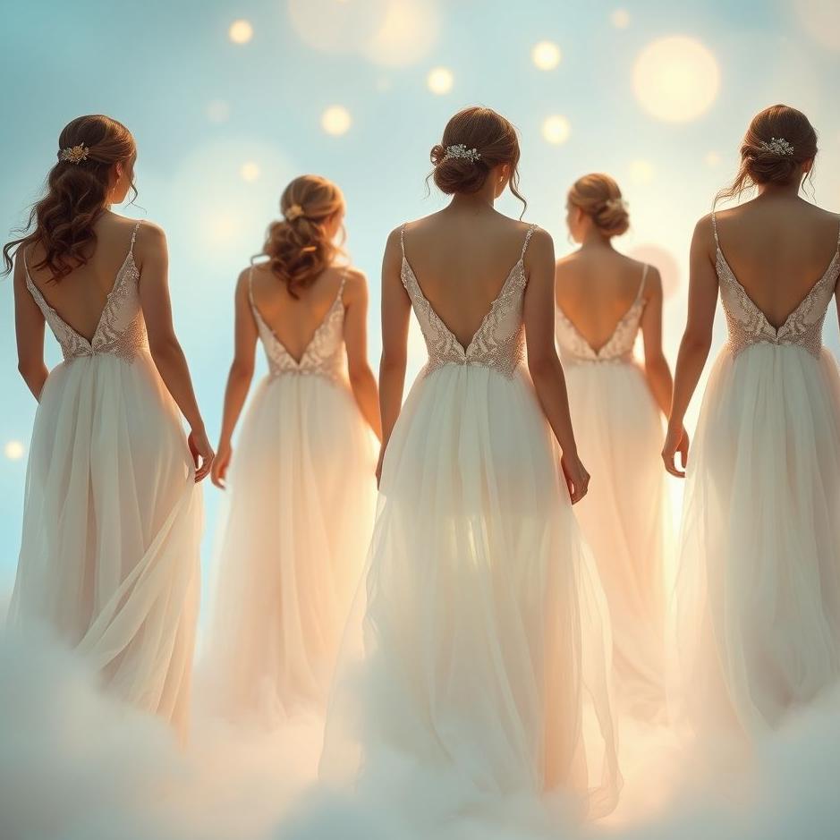 Dream : Brides wearing wedding dresses in a dream