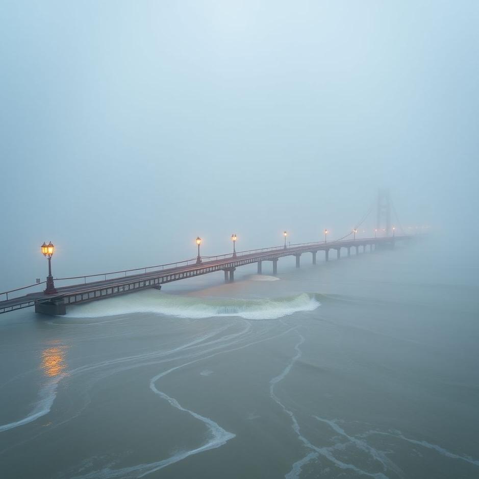 Dream : Bridge flooded in a dream