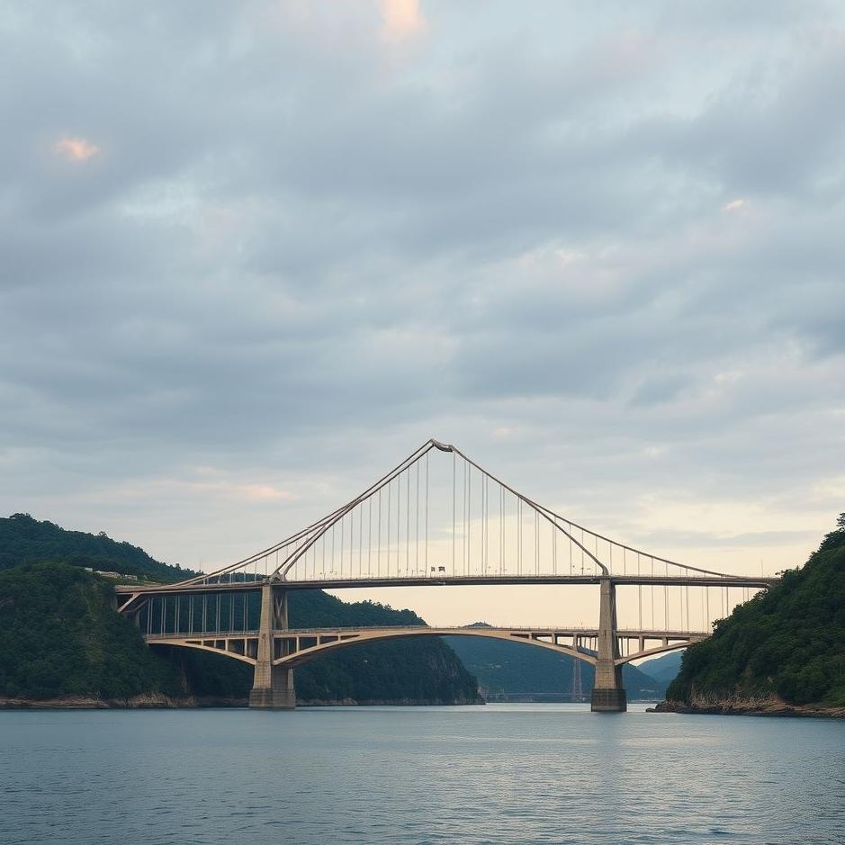 Dream : Bridge splitting in two in a dream