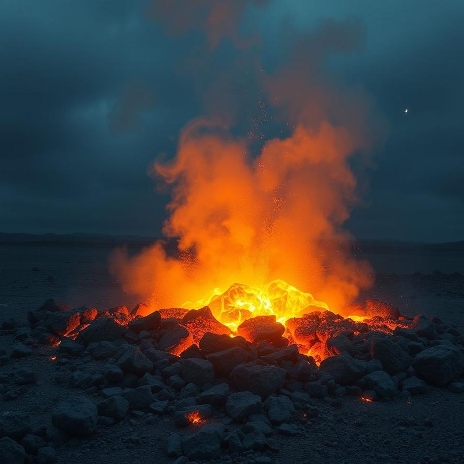 Dream : Bright coal in a dream