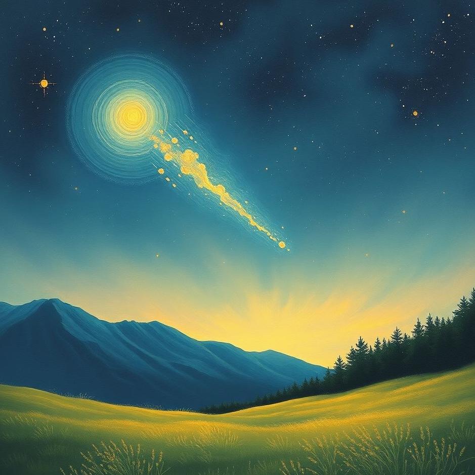 Dream : Bright comet in a dream