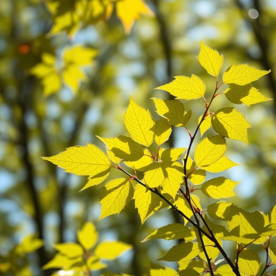 Dream : Bright leaves in a dream