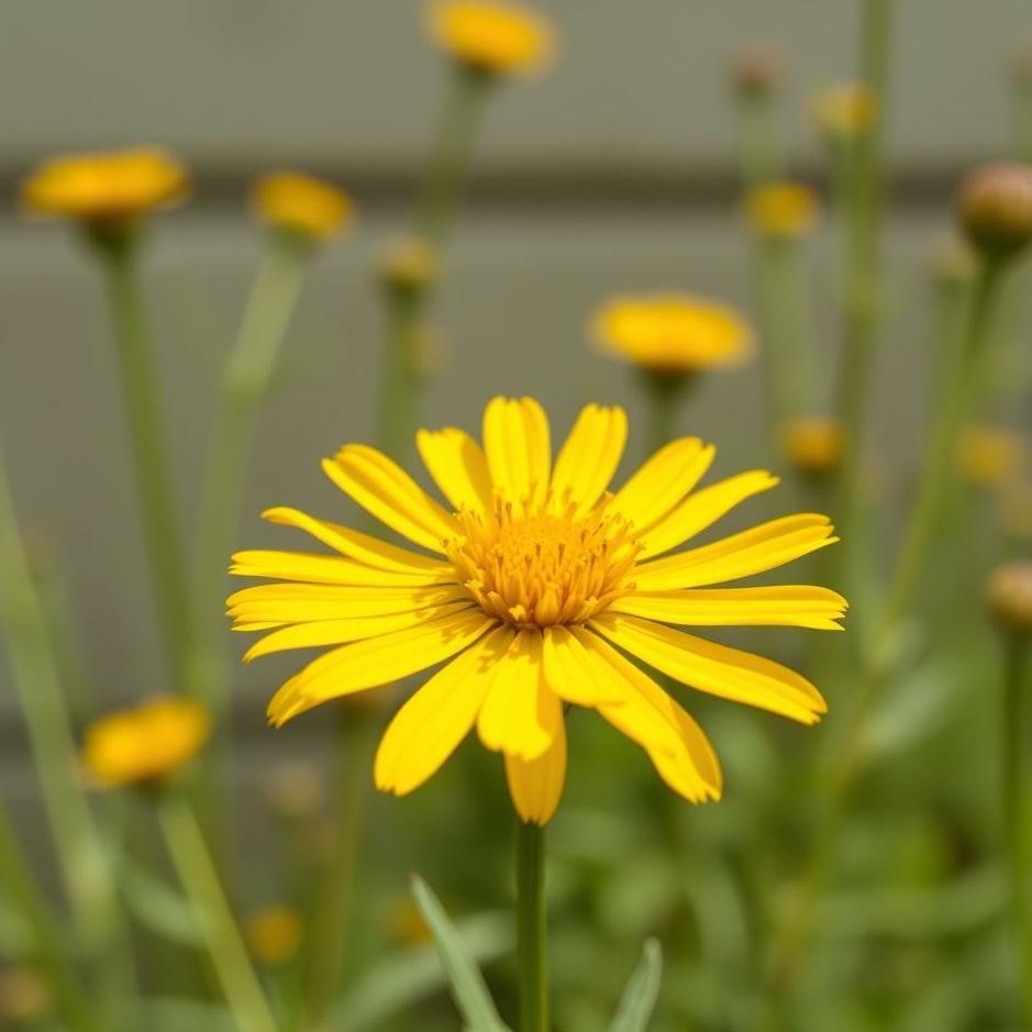 Dream : Bright mustard flower in a dream