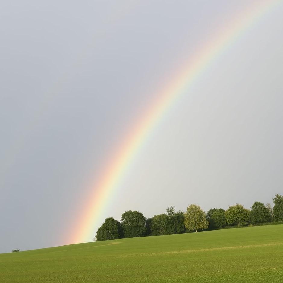 Dream : Bright rainbow in a dream