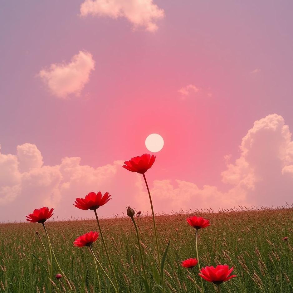 Dream : Bright red in a dream