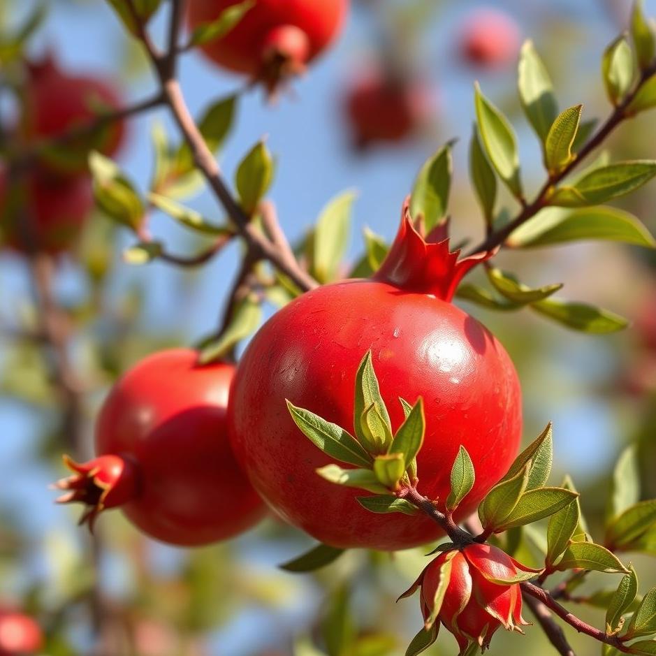 Dream : Bright red pomegranate in a dream