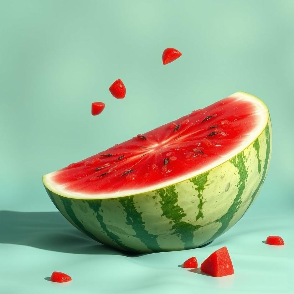 Dream : Bright red watermelon in a dream