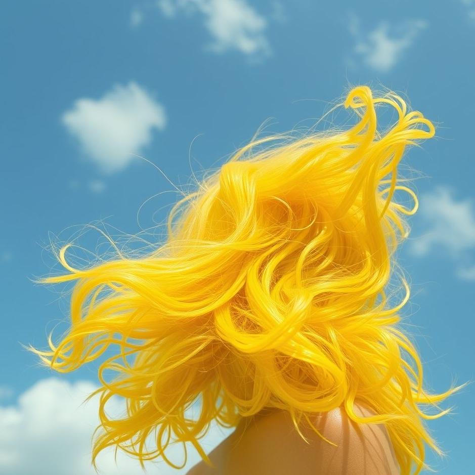 Dream : Bright yellow hair in a dream