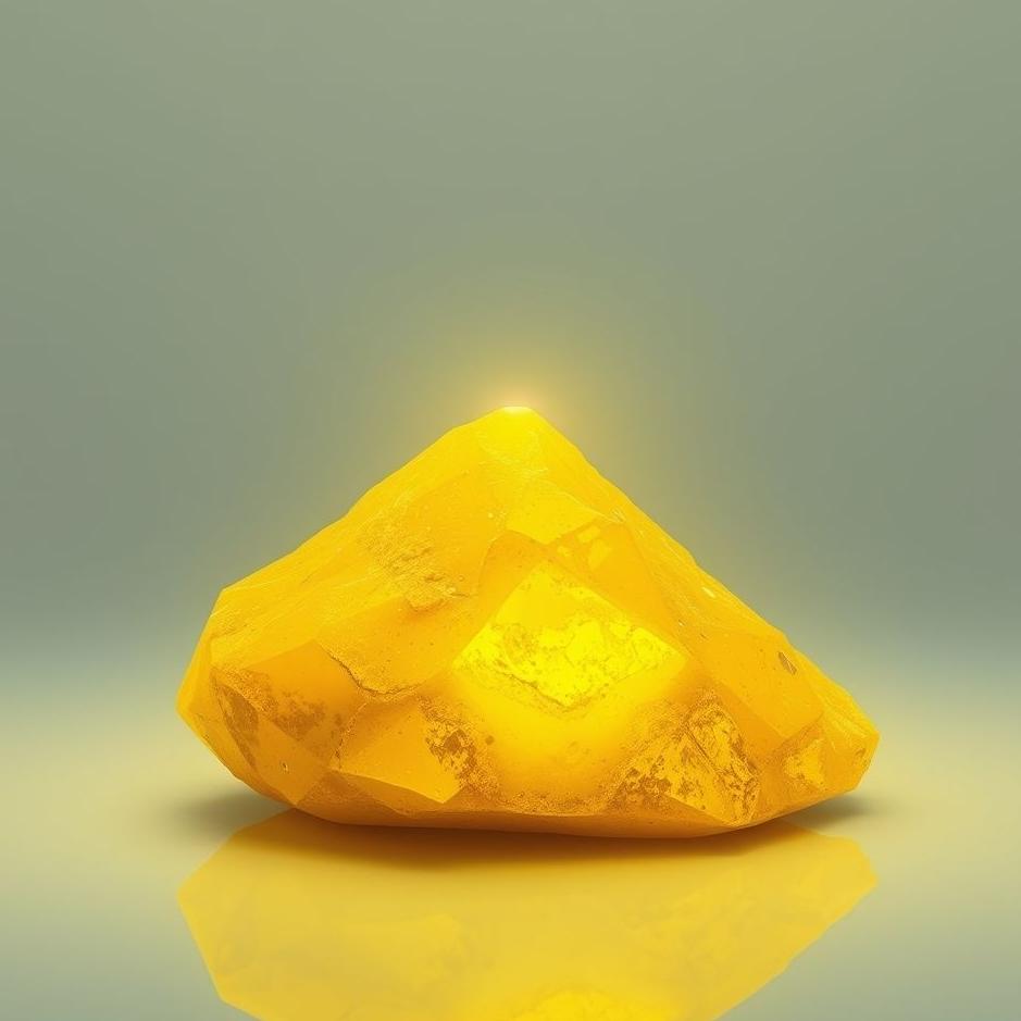 Dream : Bright yellow stone in a dream