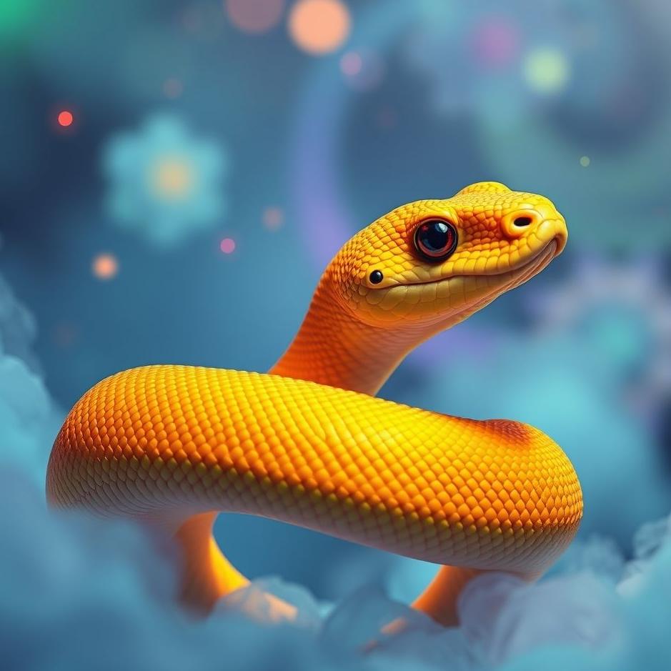 Dream : Brightly colored snake in a dream