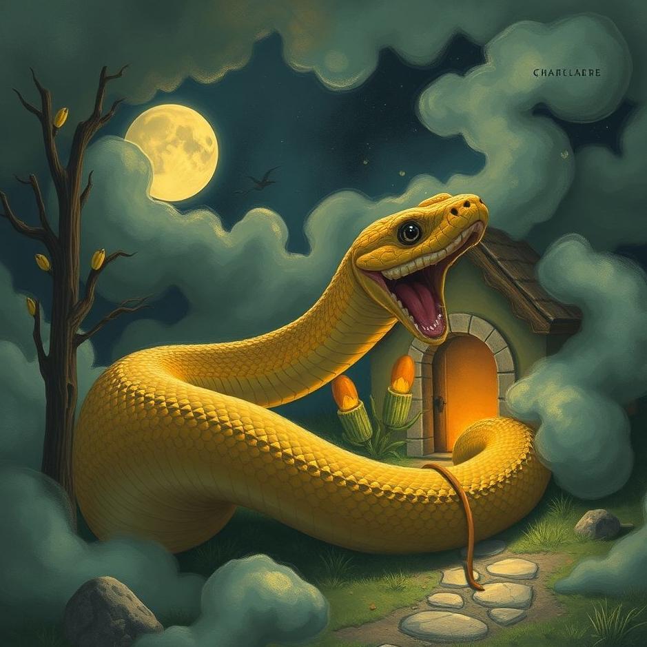 Dream : Bringing a snake home in a dream